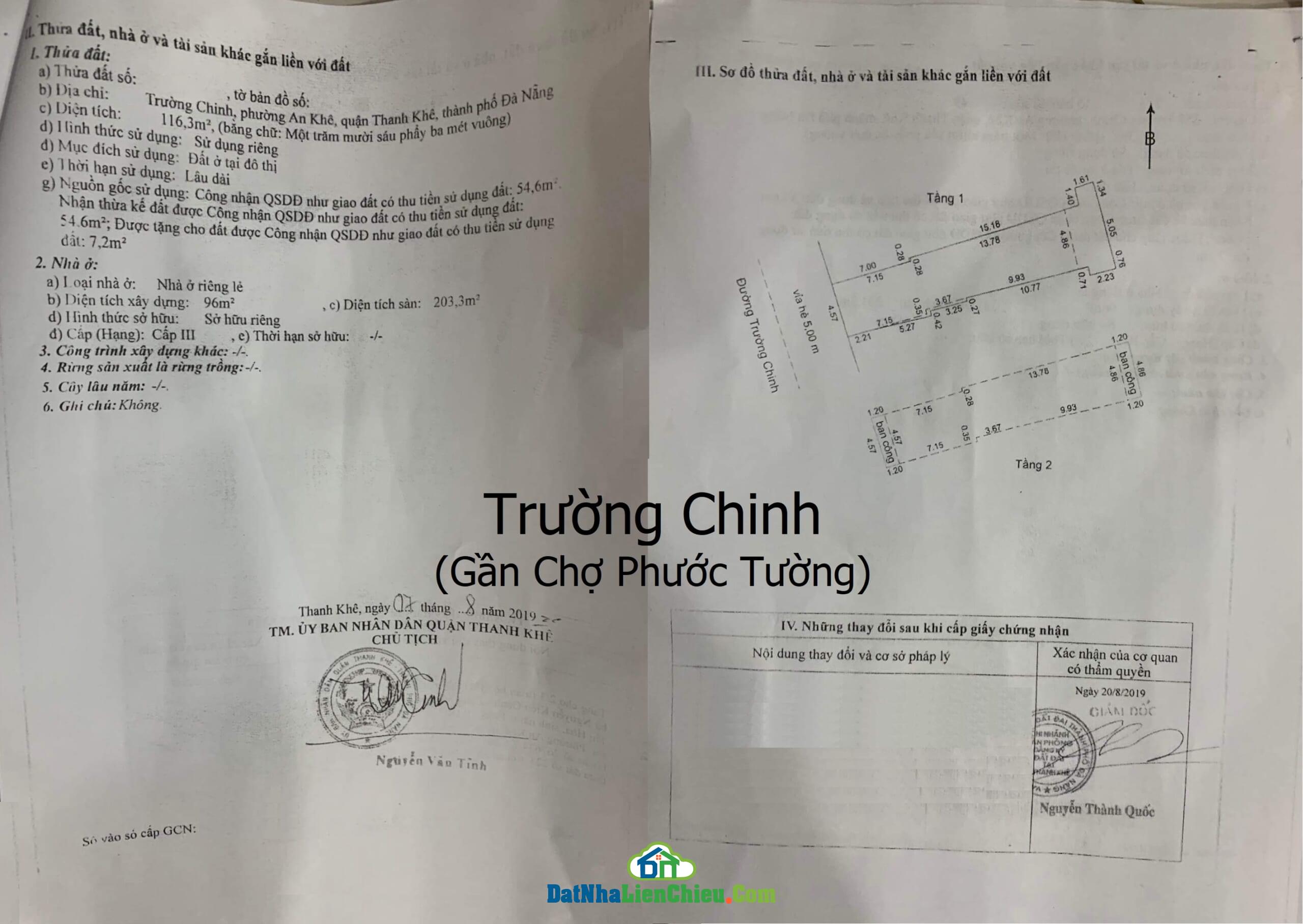 Bán Nhà Đường Trường Chinh, Quận Thanh Khê, Giá RẺ 2024