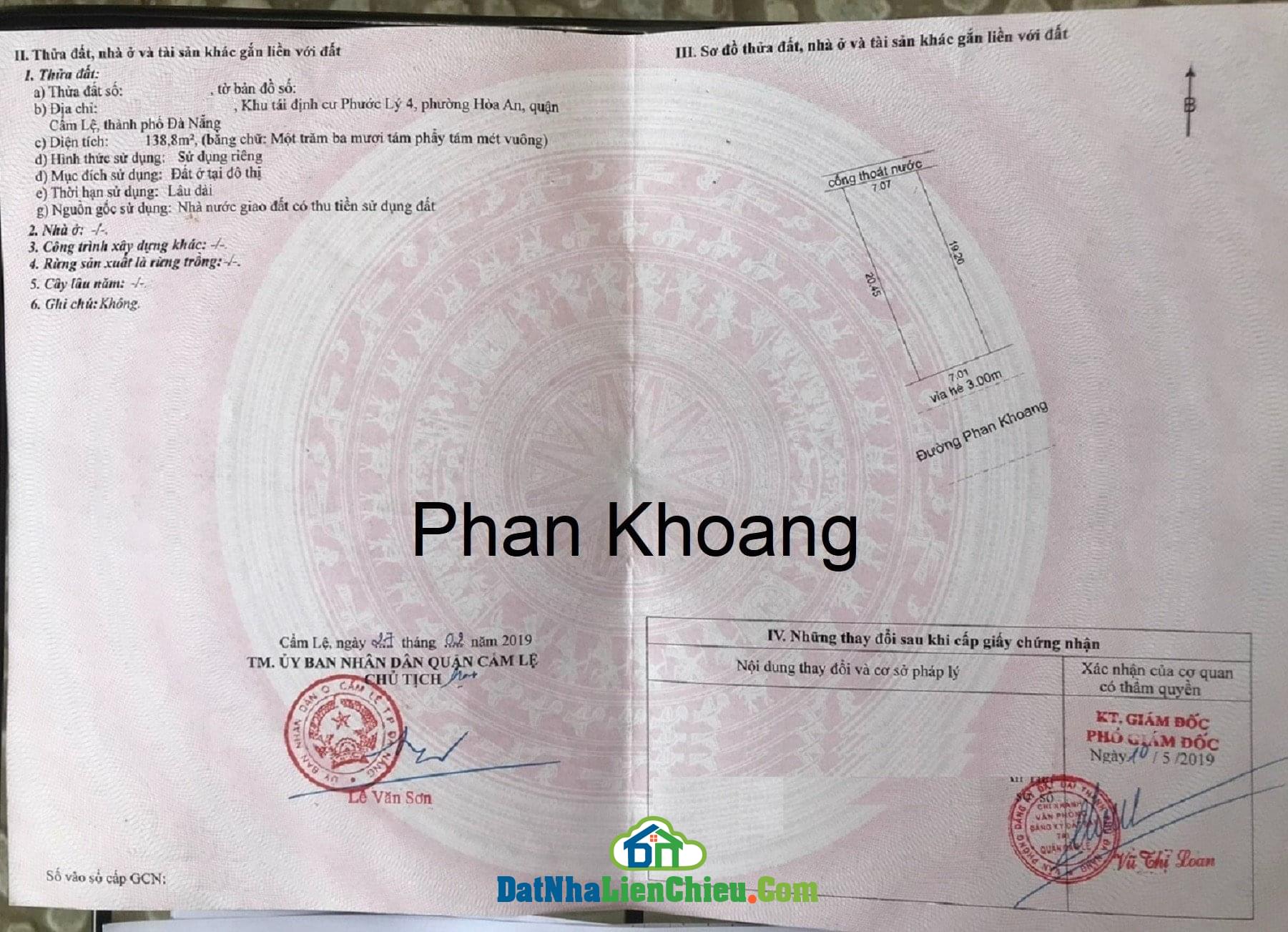 Bán Đất 3 Lô, đường Phan Khoang, Sau Lưng Bến Xe Đà Nẵng, Giá RẺ 2024