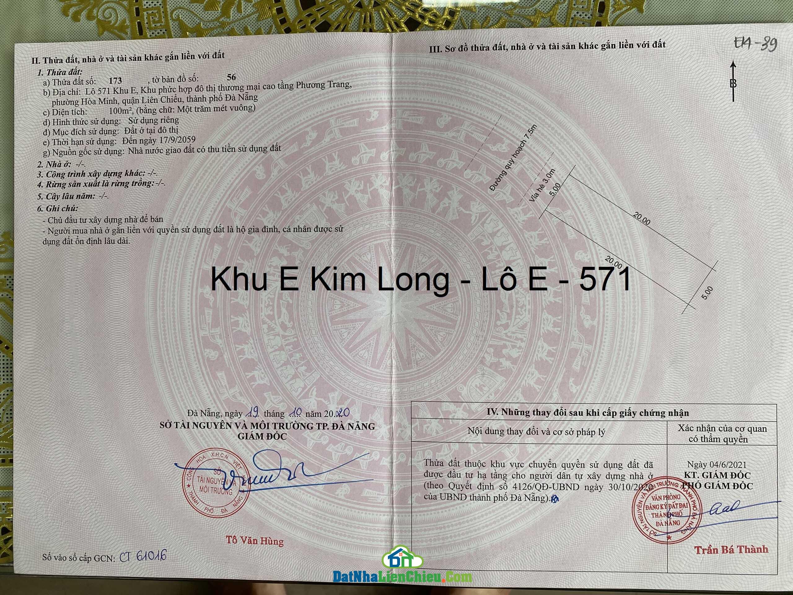 Bán đất khu E Kim Long, Vị trí đẹp,Giá Rẻ, Tháng 02/2024