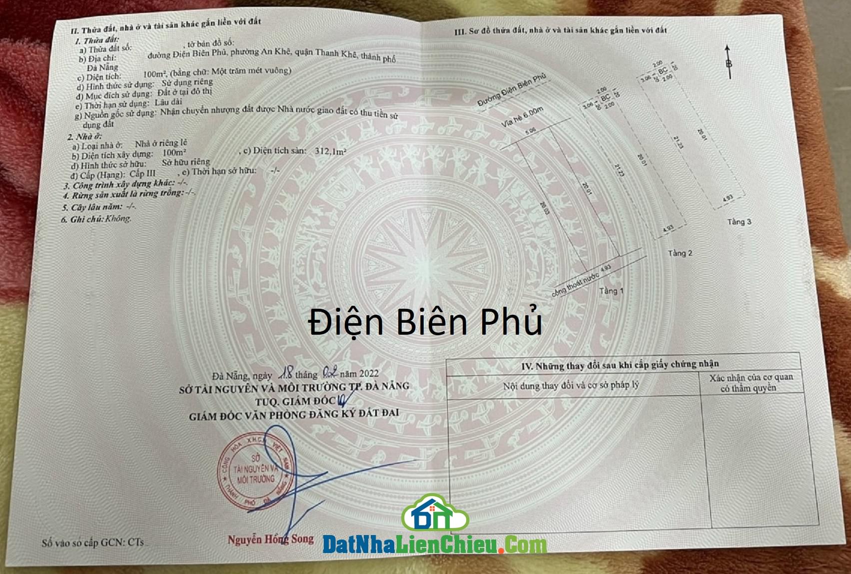 Bán Nhà 3 tầng đường Điện Biên Phủ, Đà Nẵng, Giá RẺ 2024