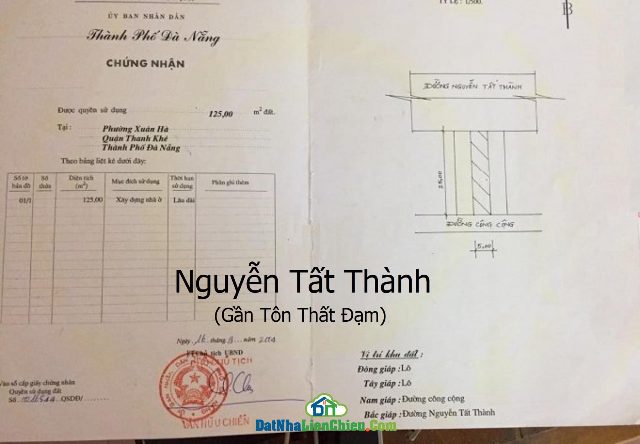 Bán Đất Đường Nguyễn Tất Thành, Quận Thanh Khê, Đà Nẵng, Giá RẺ 2024