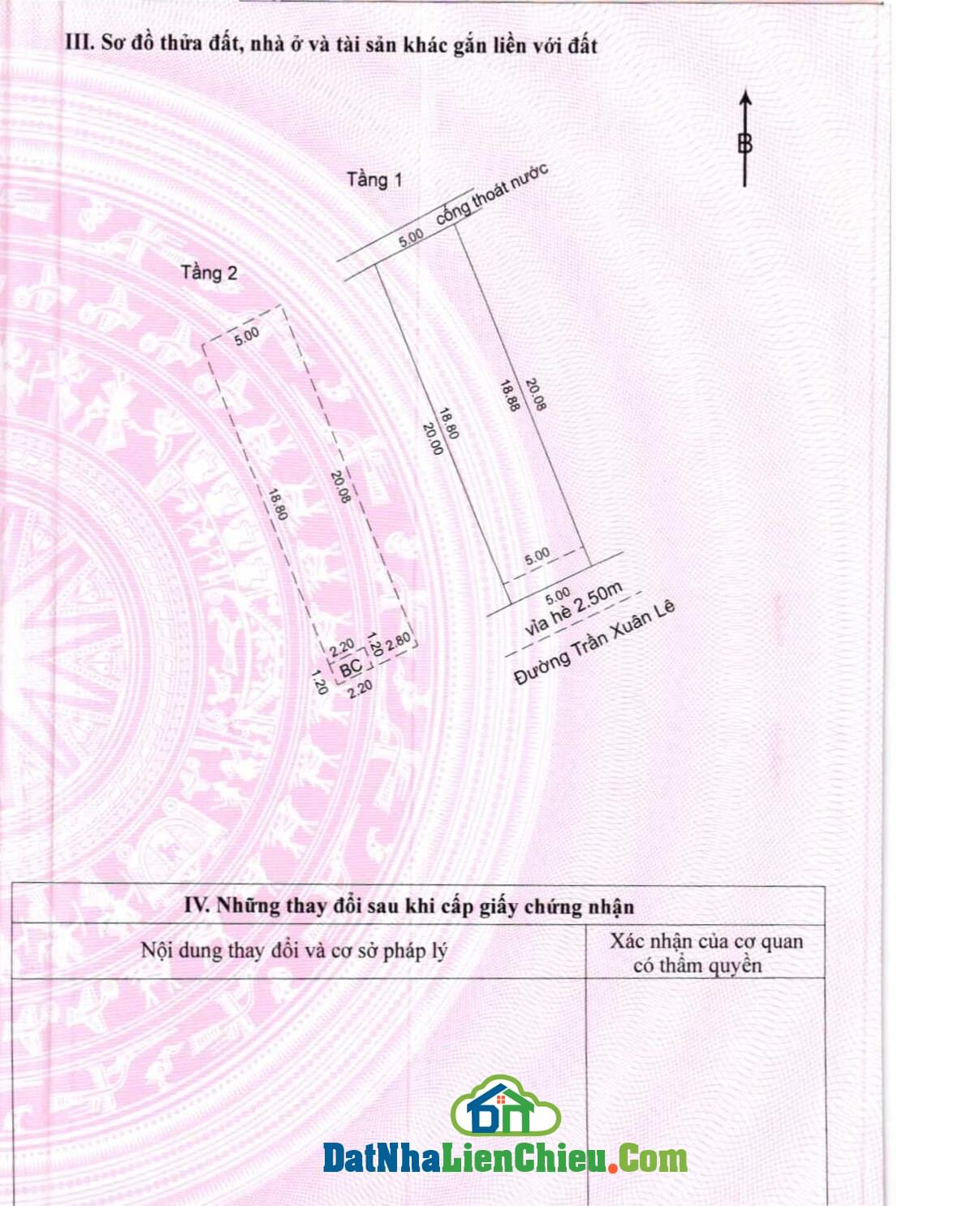Bán Nhà 2 Tầng Mặt tiền Trần Xuân Lê – Giá SIÊU RẺ T03/2024