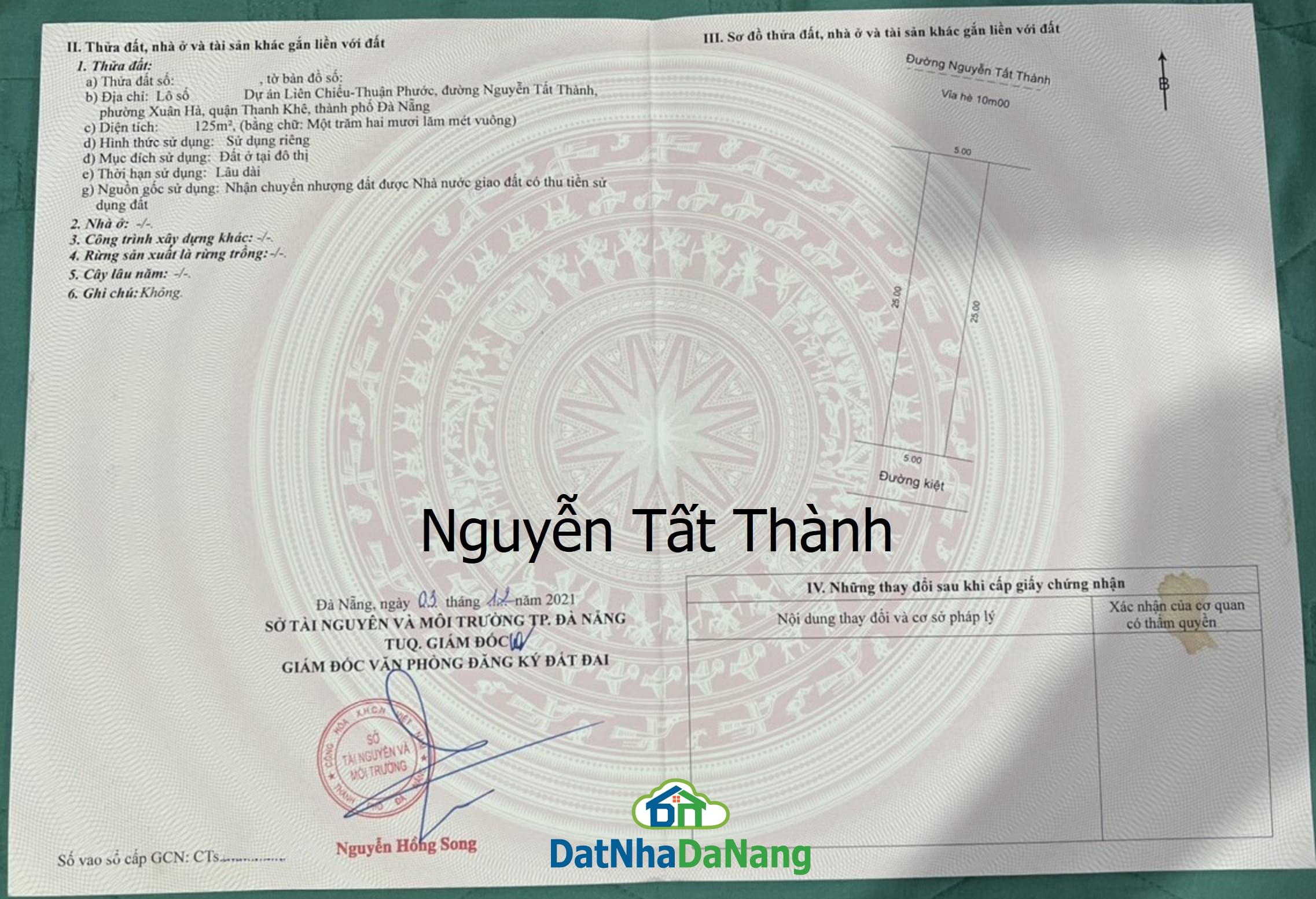 Bán Đất đường Nguyễn Tất Thành, 2 Lô, 250 m2, Gần Công Viên Hà Khê, Giá RẺ 2024