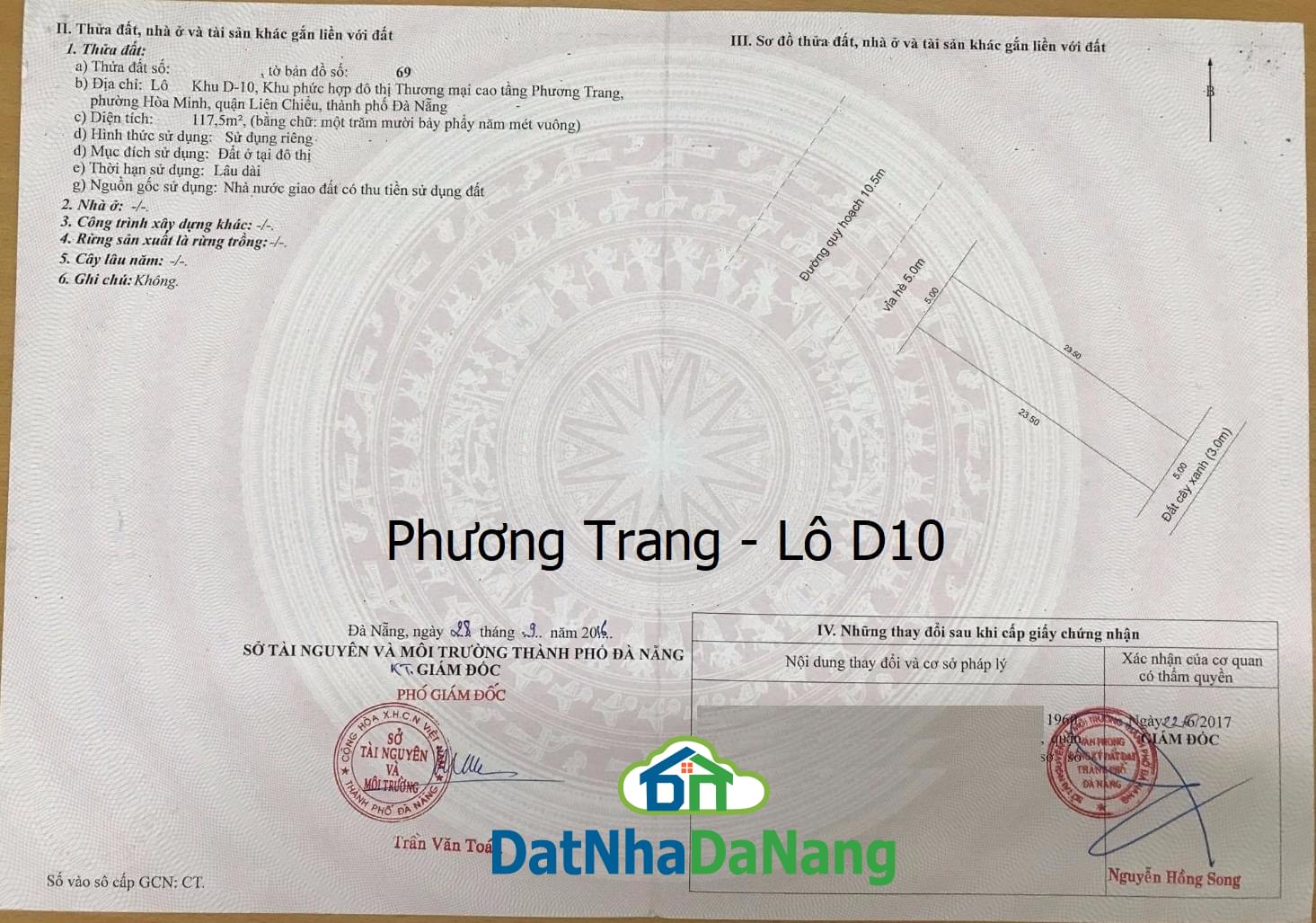 Bán Đất Phương Trang, Khu D10, đường Hồ Tùng Mậu Nối Dài, Sát Công Viên Quận Liên Chiểu, Giá RẺ 2024