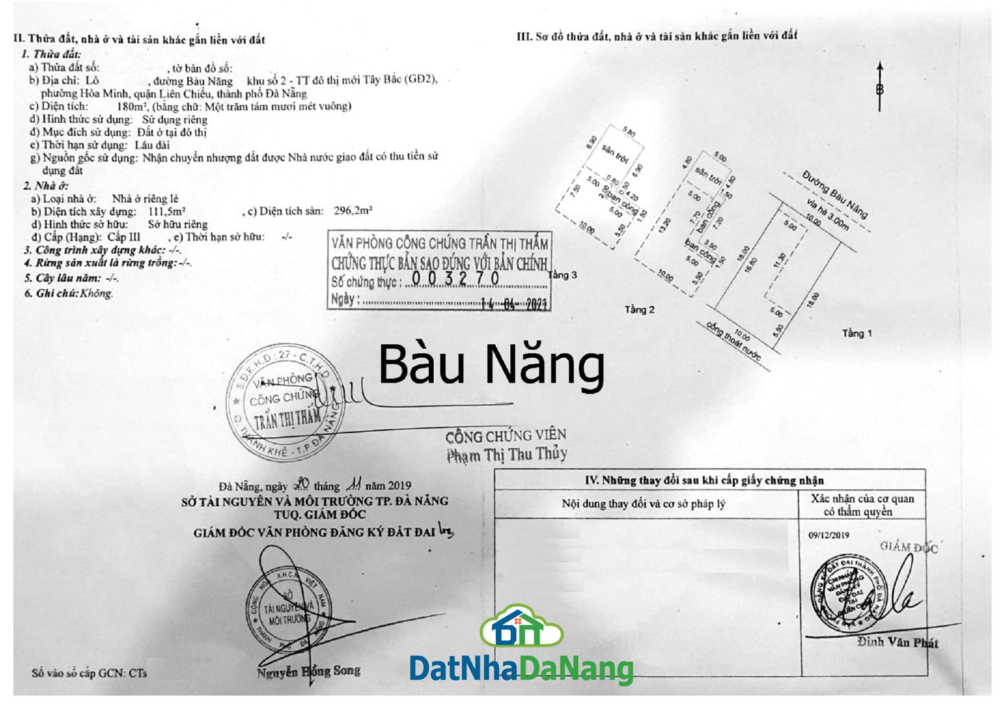 Bán Nhà Biệt Thự 3 Tầng, Khu Bàu Năng, Sát đường Lý Thái Tông, Vị Trí Đẹp, Giá RẺ 2024