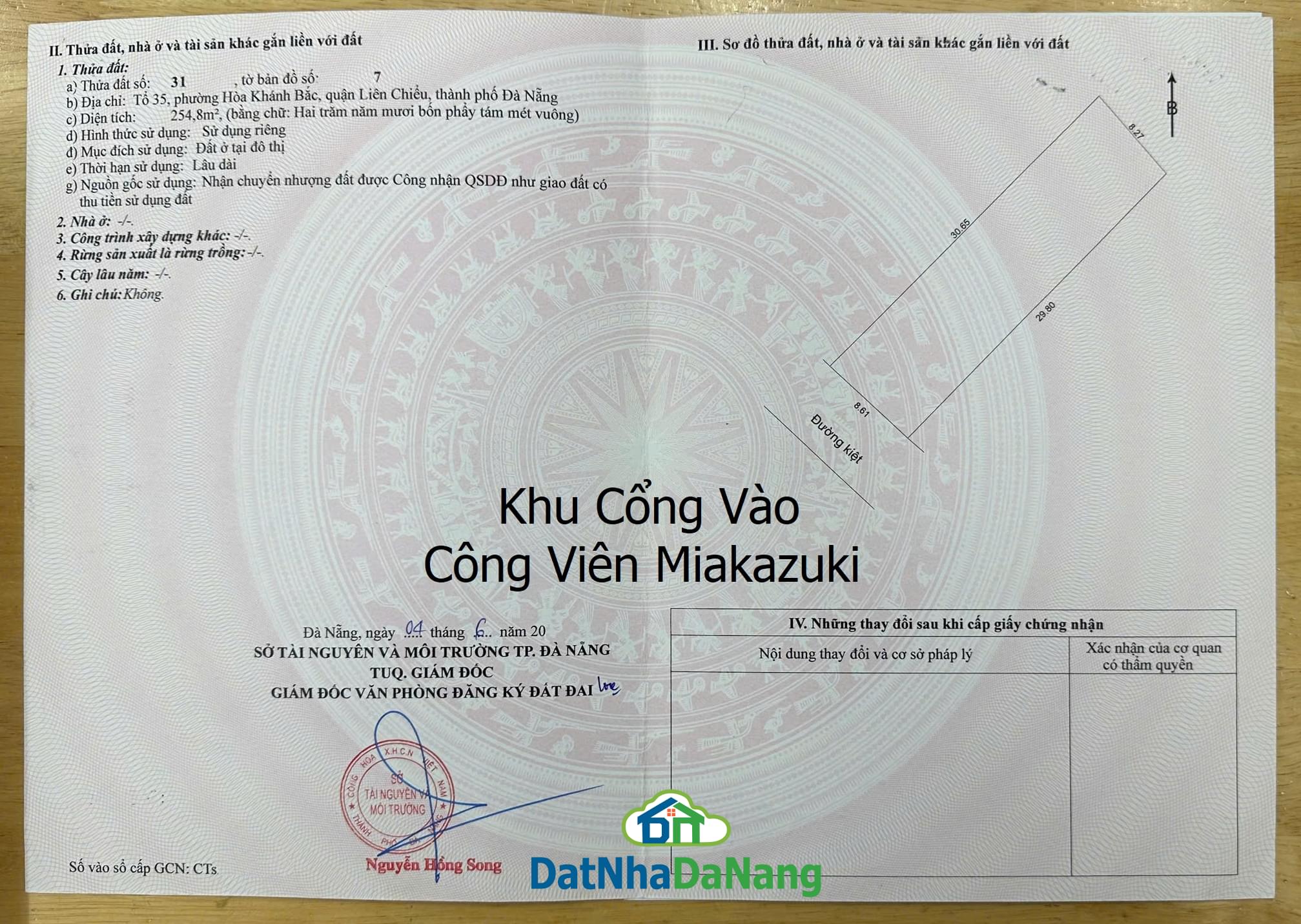 Bán Đất 254,8 m2, Khu Cổng Vào Công Viên Nước Mikazuki Nhật Bản, Giá RẺ 2025