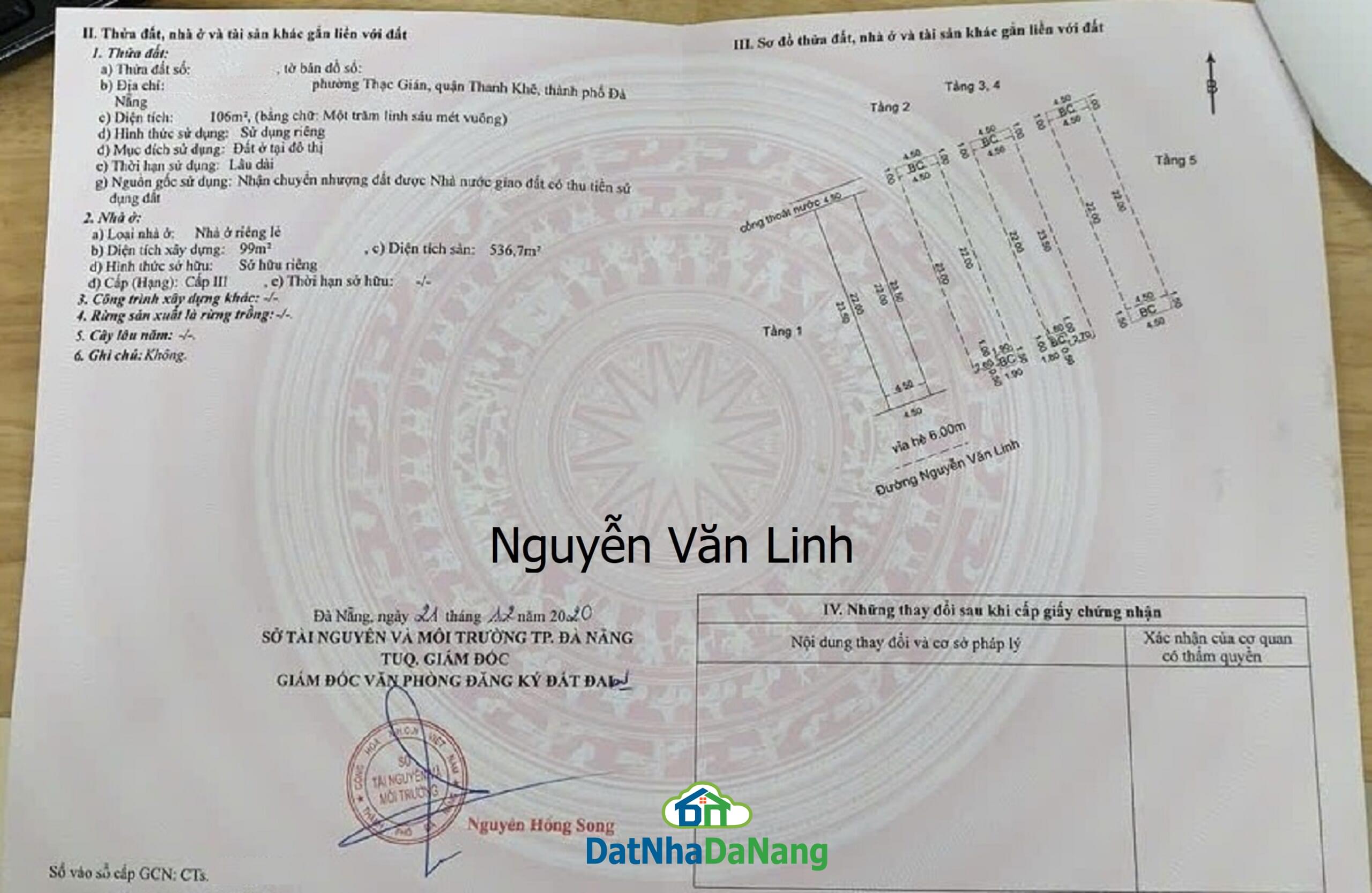 Bán Nhà 4 Tầng đường Nguyễn Văn Linh, Khu Phố Tài Chính Đà Nẵng, Giá RẺ